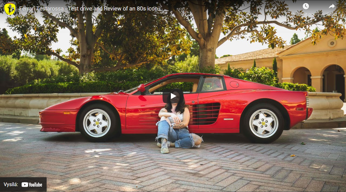 Ferrari Testarossa - historie Ferrari - Youtube uvodka